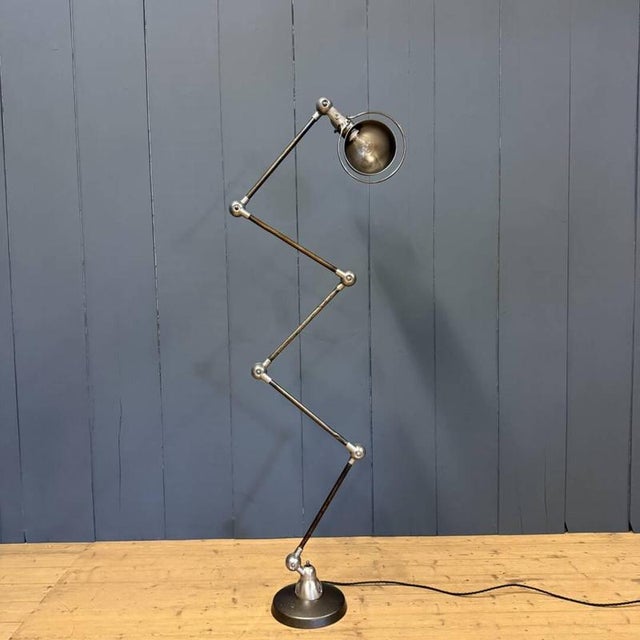Five-Arm Floor Lamp with Blue Brand Plate from Jieldé, 1950s For Sale - Image 18 of 18