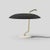 Gino sarfatti lamp model 537. Brass structure, black reflector, white marble. Manufactured by astep model 537 design by...