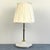 Art Deco Vintage Milk Glass and Brass Lamp For Sale - Image 3 of 4