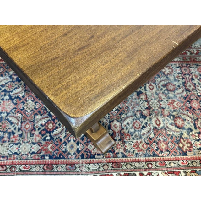 Vintage Mahogany Monastery Table, 1970s For Sale - Image 6 of 18