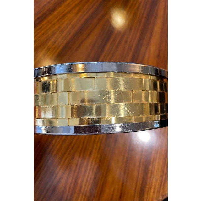 Woven Brass and Steel Catchall Tray, 1970 For Sale - Image 6 of 8