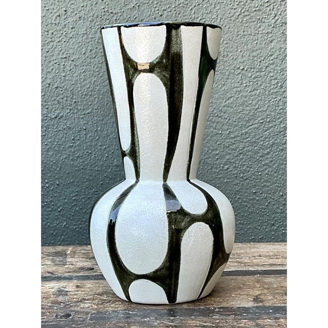 Late 20th Century Vintage Abstract Design Ceramic Vase For Sale - Image 5 of 12