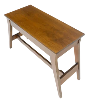 Solid Walnut Lift Top Storage High Seat Organ Bench