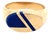Vintage 14k Yellow Gold Lapis Lazuli Signet Ring, Size 9.5 For Sale