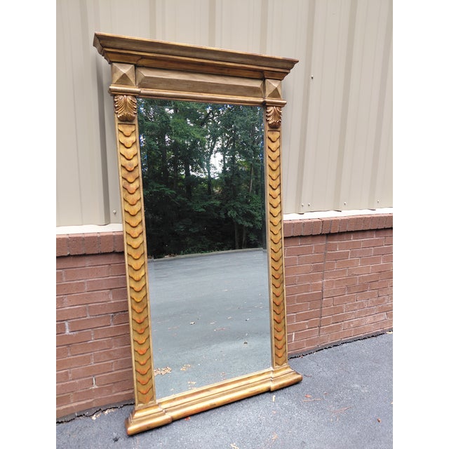 Monumental Neoclassical Giltwood Mirror For Sale - Image 4 of 6