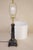 1960s Art Deco Revival Modern Obelisk Column Black Portoro Marble Table Lamp For Sale - Image 12 of 12