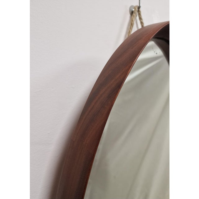 Vintage Scandinavian Mirror in Teak, 1960s For Sale - Image 9 of 15