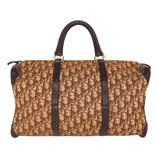 Christian Dior Brown "Weekender" Bag, 1999. For Sale