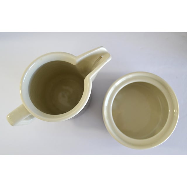 Metal 1930s Art Deco WMF Hammered Silver Plate Hutschenreuther Porcelain Insulated Tea Coffee Service- 3 Pieces For Sale - Image 7 of 12