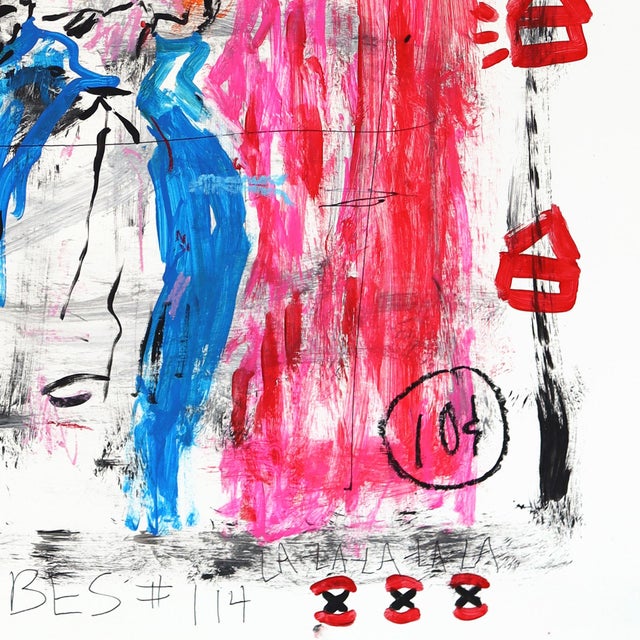 Millionaire Nurse - Original Whimsical Figurative Acrylic Pop Art Painting on Newspaper by Gary John For Sale - Image 4 of 7
