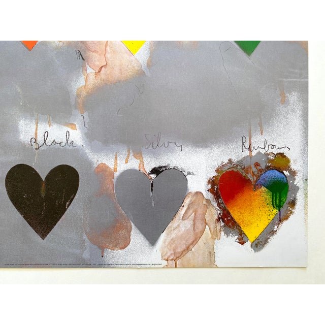 Paper Jim Dine Vintage Pop Art Offset Lithograph Print French Poster " Hearts " 1970 For Sale - Image 7 of 12