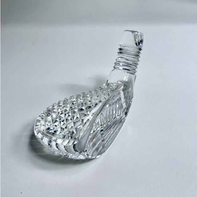 Vintage Waterford Crystal Driver Head Paper Weight For Sale - Image 10 of 17