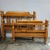 1950-60's Kling Furniture hard rock maple American style twin beds with a lovely rolled head and footboard. We also have a...