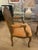 Pair of Velvet Upholstered French Cane Back Armchairs For Sale - Image 4 of 10