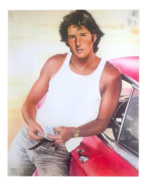 Richard Bernstein Vintage 1982 " Richard Gere " Herb Ritts Photo Pop Art Poster
