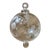 Mid 20th 8" Century Etched Glass Ball Christmas Ornament For Sale