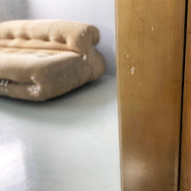 Art Deco Italian Full-Length Floor Mirror in Light and Black Wood, 1930s For Sale - Image 12 of 18