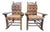Vintage Classic American Rustic Log Rocking Chairs, a Pair For Sale