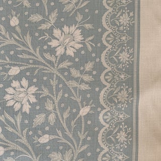 Brunschwig & Fils Verrieres Pale Aqua Blue Linen Fabric- 12 Yards For Sale