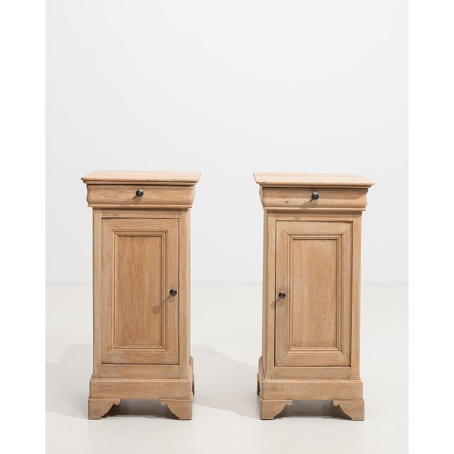 Wood 19th Century Pair Of Oak Louis Philippe Side Tables For Sale - Image 7 of 14