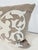 Late 20th Century Natural Linen Appliqué Lumbar Pillow – European Style Decorative Accent Cushion For Sale - Image 5 of 9