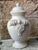 Ceramic Ivory Lacquered Urn with Lid and Scroll Handles For Sale - Image 7 of 8