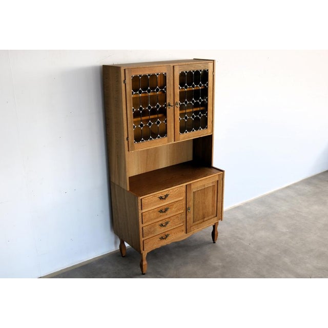 Mid-Century Modern Vintage Brutalist Danish Display Cabinet, 1960s For Sale - Image 3 of 10