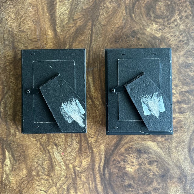 Contemporary “Petal Pair” Framed Signed Original Miniature Watercolor Botanicals — A Pair For Sale - Image 3 of 3