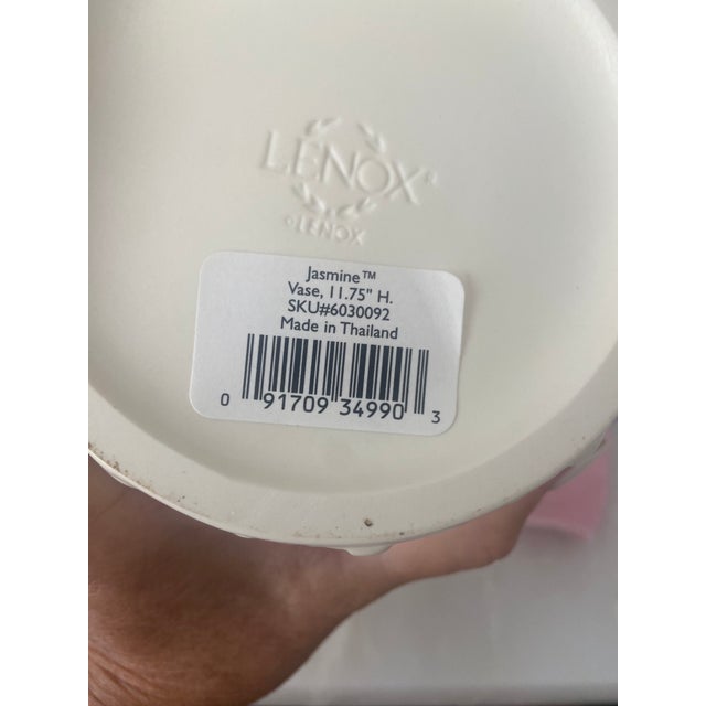 Lenox 1990s Jasmine Lenox Vase For Sale - Image 4 of 4