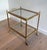 Neoclassical 1940s Neoclassical Style Brass Drinks Trolley with Removable Trays For Sale - Image 3 of 12
