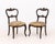 Victorian Silk Upholstered Walnut Side Chairs, 2 For Sale - Image 9 of 10