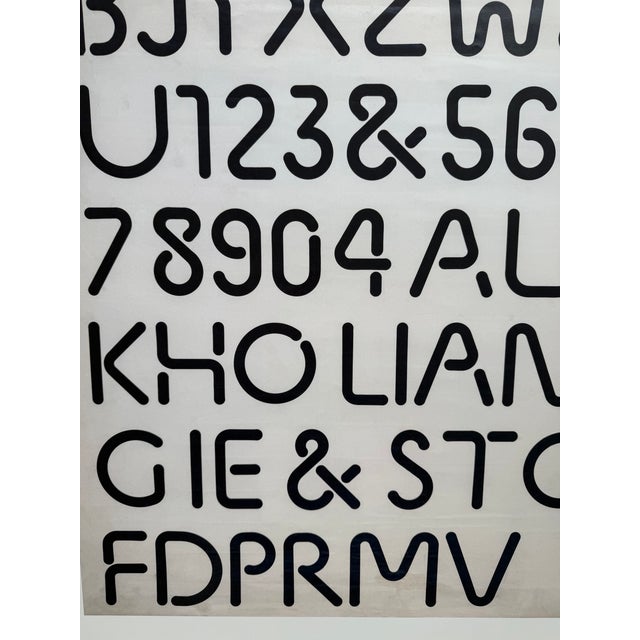 Kho Liang Ie, Affiche Met Ontwerp Voor Een Lettertype, Begin Jaren 1970, Exhibition Poster, Printed in Netherlands For Sale - Image 13 of 13