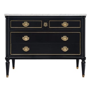 Ebonized Louis XVI Chest of Drawers For Sale