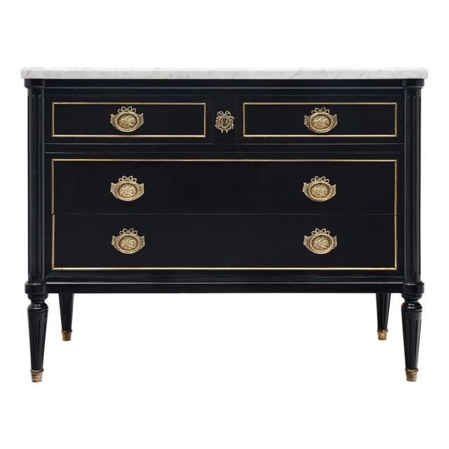 Ebonized Louis XVI Chest of Drawers For Sale