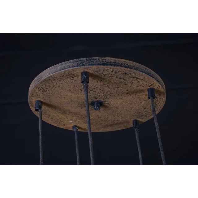 Glass Modern Cascade Chandelier, 1970 For Sale - Image 7 of 13