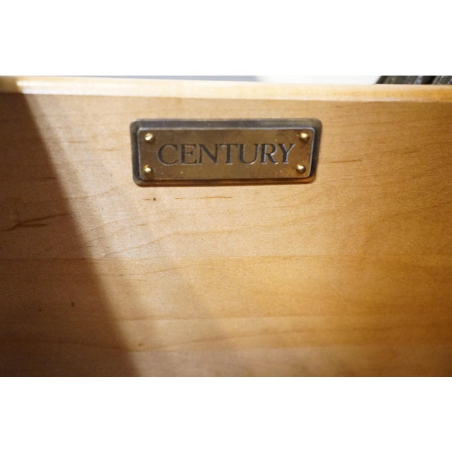Century Furniture Flame Mahogany Traditional Style 47" Bombay Clothing Armoire / Media Cabinet For Sale - Image 9 of 12