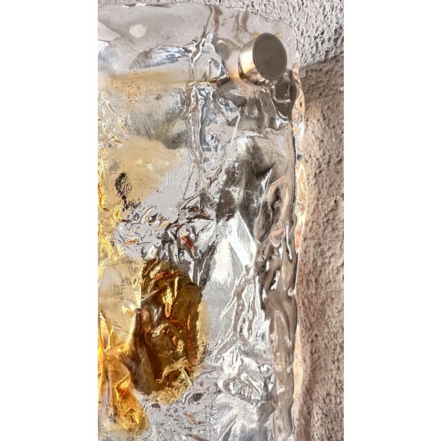 Mid-Century Modern Vintage Murano Wall Lights, 1970s, Set of 2 For Sale - Image 3 of 13
