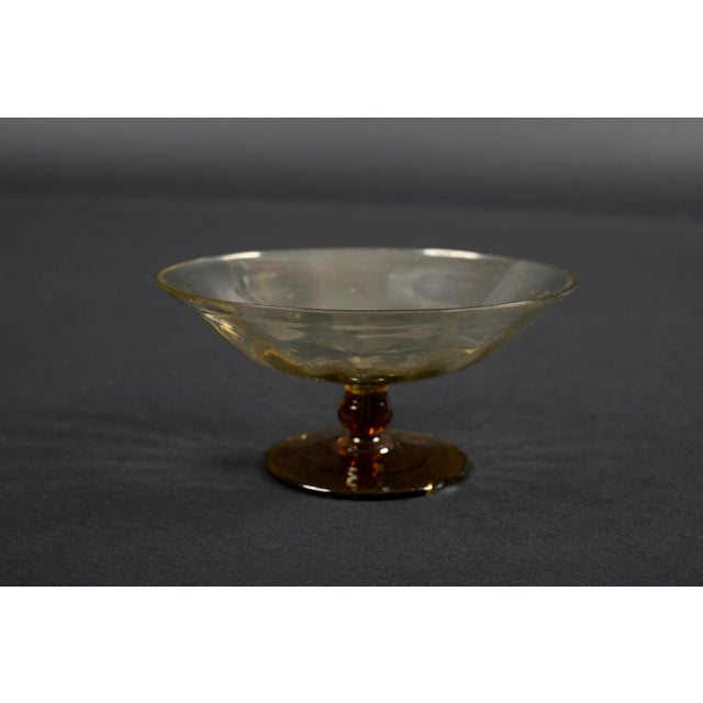 Gray Italian Glass Bowl attributed to Vittorio Zecchin, 1940s For Sale - Image 8 of 8