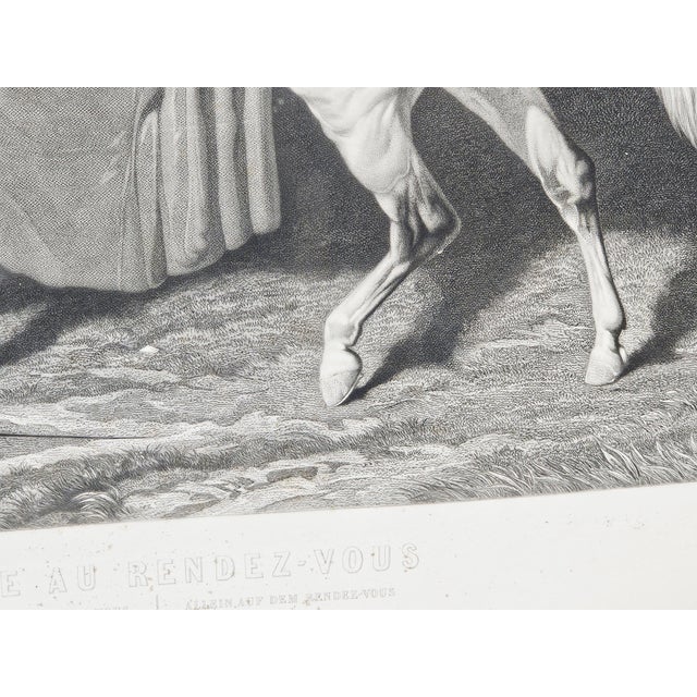 After Alfred de Dreux, Alone at a Meeting, 1858, Engraving For Sale - Image 15 of 16