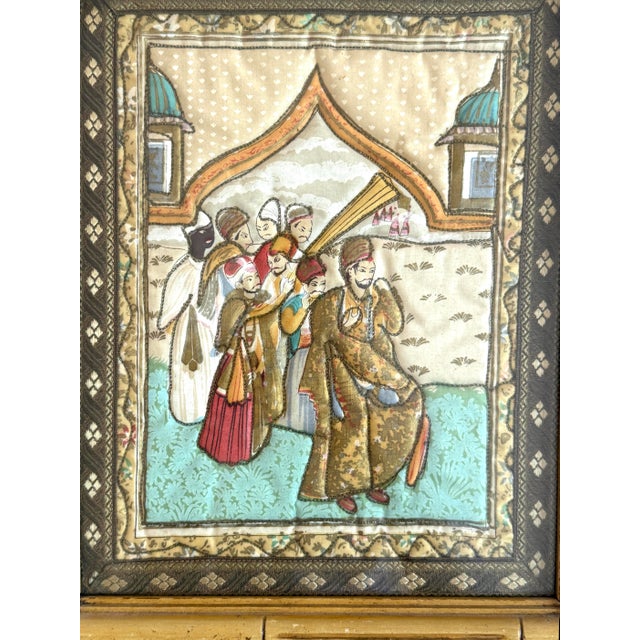 Framed Pair Persian Mughal Quilted Textiles For Sale - Image 10 of 12