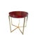 Early 21st Century Holly Hunt Custom Lens Side Table in Rose Resin by McCollin Bryan For Sale - Image 5 of 5