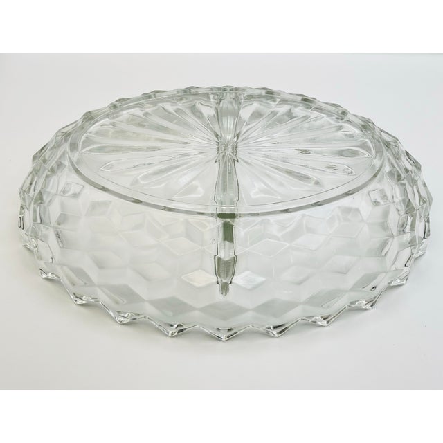 1940s 1940s Fostoria “American” Divided Dish For Sale - Image 5 of 9