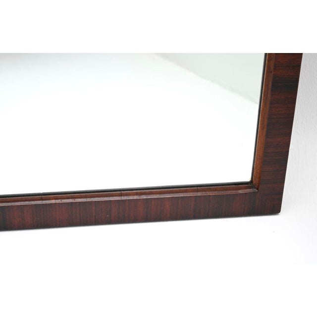 Wood Art Deco Wall Mirror, 1930s For Sale - Image 7 of 9