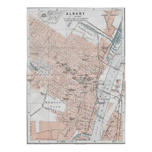 1909 Antique Albany New York Map