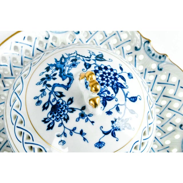 White 4 Piece Set of Porcelain Tableware For Sale - Image 8 of 13