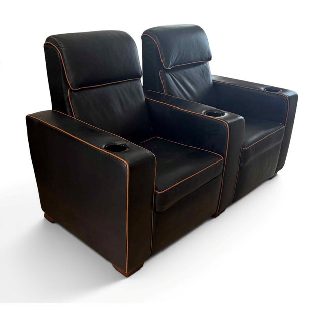 2010s LeatherCraft 2 or 3 Seat Reclining Sofa / Loveseat / Theater Seating For Sale - Image 5 of 17
