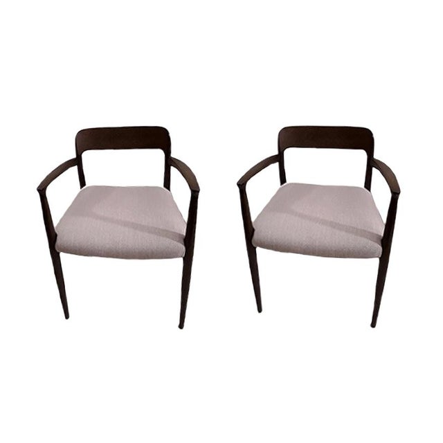 Set of Model 56 Oak Armchairs by Niels Möller for J.L. Møllers, 1950s For Sale - Image 10 of 10