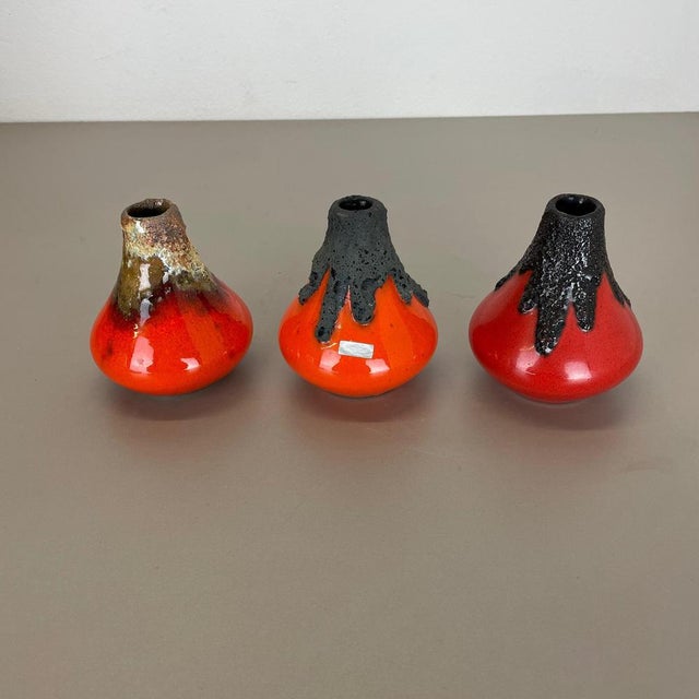Ceramic Studio Pottery Vases from Roth Ceramics, Germany, 1970s, Set of 2 For Sale - Image 3 of 18