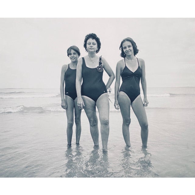 American Dick Lebowitz And Tom Young, Vintage Silver Gelatin Photograph Print, Girls on a Beach Photo, Two Man Show, 1982 For Sale - Image 3 of 7