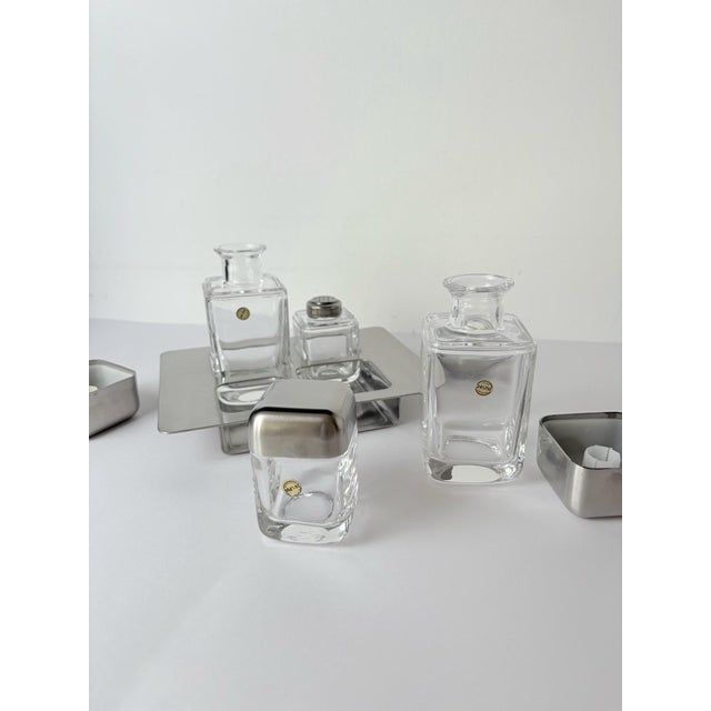 Sergio Asti for Icm Salt, Pepper and Oil Cruet Set, Italy, 1980s, Set of 5 For Sale - Image 4 of 8